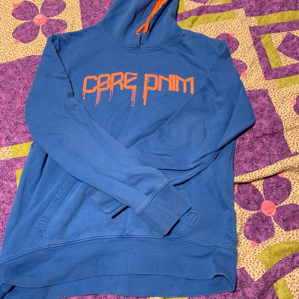 Blue hoodie